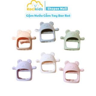 Gặm nướu cầm tay Bar Rot cho bé cao cấp silicon kèm hộp đựng
