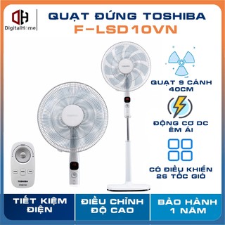  Quạt Điện TOSHIBA F-LSD10VN Động Cơ DC Inverter 26 Cấp 9 Cánh Size 40Cm Hàng Chính Hãng 