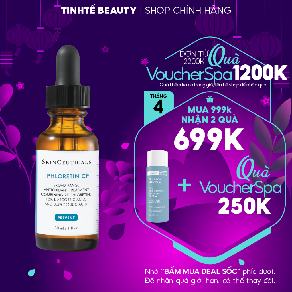 Tinh chất dưỡng làm sáng, đều màu da và giúp da săn chắc Skinceuticals Phloretin CF 30ml