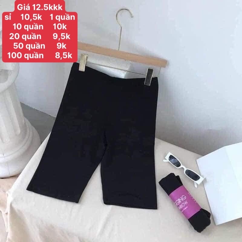 Quần legging lửng cuộn tím (quần)