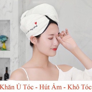 [SaLe Lớn] Khăn Trùm Ủ Tóc Nhanh Khô Tóc , Siêu Thấm .ĐT.Lv