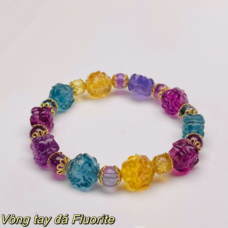 vòng tay đá Fluorite