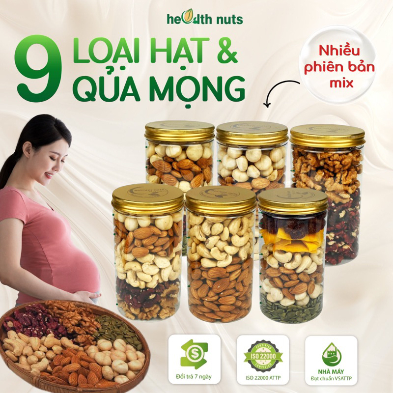 Mix Nuts 9 loại Hạt Dinh Dưỡng, nhiều phiên bản mix, Healthy Nuts