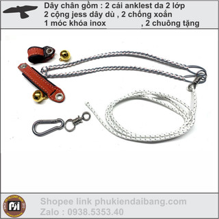 Dây chân ưng ấn, cắt lớn hai lớp dây dù