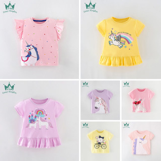 BST áo thun cotton bé gái pony thỏ Forest Kingdom thời trang trẻ em từ 2-7 tuổi