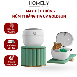 Máy tiệt trùng UV núm ti Goldsun Care GCPU03GR, công nghệ UVC tiêu diệt 99.9% vi khuẩn