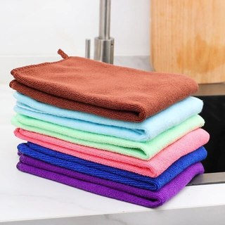 Khăn lau ô tô, lau bàn, lau bếp, mềm mịn kích thước 30x30 cm
