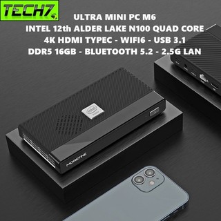 Máy Tính Siêu Nhỏ Ultra Mini M6 - Intel thế hệ 12 Alder Lake N100 - Hỗ Trợ Xuất Hình 4K 60hz