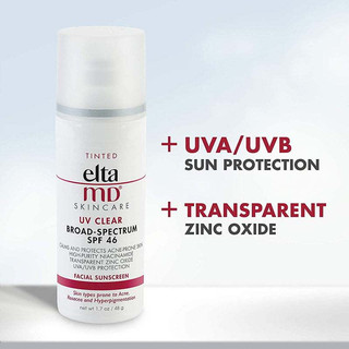 Kem chống nắng Elta MD SPF 46 UV Clear Broad-Spectrum 48g chứa Niacinamide cho da mụn, da tăng sắc tố