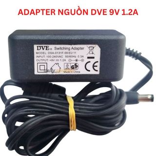 Adapter nguồn DVE 9V 1.2A chân 5.5mm x 2.1mm - hàng bóc máy chính hãng