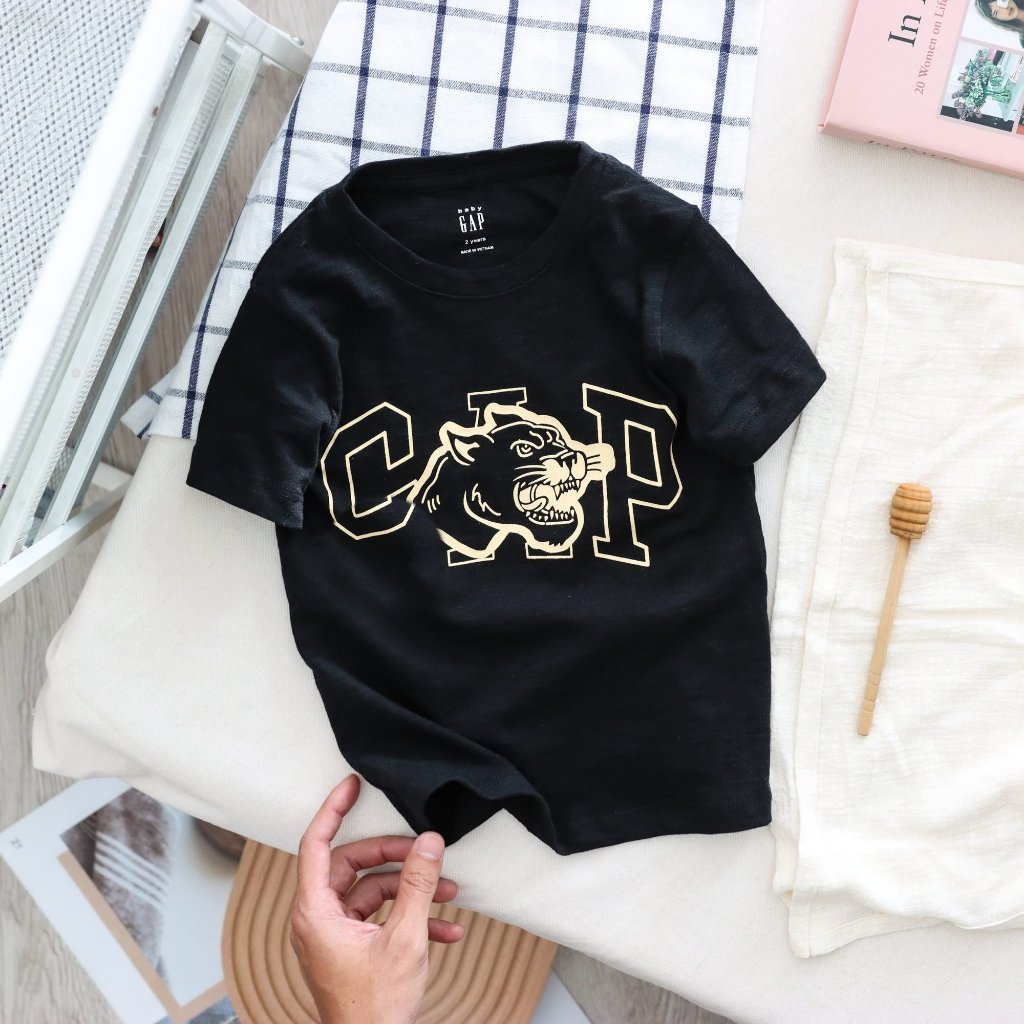 Áo thun in hình cổ tròn tay ngắn chất vải cotton xược thoáng mát dành cho bé từ 10kg-trên 40kg