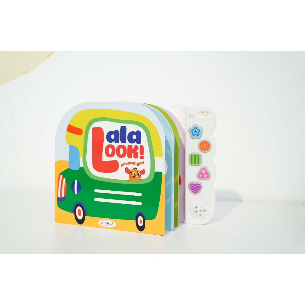 Sách âm thanh Lalalook đồ chơi kích thích thị giác não bộ phát triển cho bé sơ sinh Lalala baby