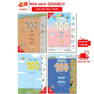 Sách - Tòa nhà 100 tầng - Combo 4 cuốn ehon Nhật Bản cho bé từ 3 đến 8 tuổi (Quảng Văn)