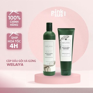 Cặp Dầu Gội Xả Gừng Weilaiya Ginger