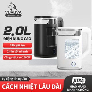 VOVOVA 2L Ấm đun siêu tốc ấm đun nước điện Ấm đun nước di động Ấm đun nước nóng kettle portable