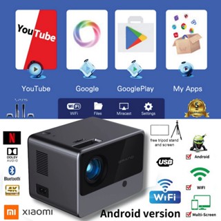 Máy chiếu Smart 4K UHD LED Hệ điều hành Android WiFi Bluetooth HDMI USB Máy chiếu mini gia đình 