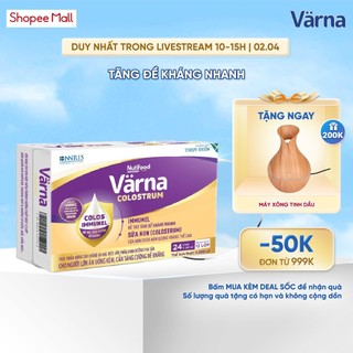 Thùng sữa non Colostrum Värna pha sẵn (24 chai x 237ml) - Sữa Cho Người Già Tăng Cường Đề Kháng