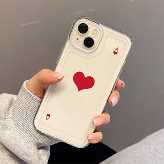 Ốp Điện Thoại iphone lá bài át cơ lưng cứng trong suốt iphone 7 8Plus XR 11 12 13 14 Pro MAX 6 6S 14 Plus X XS MAX