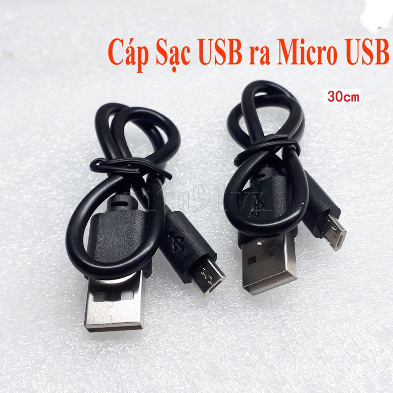 Cáp Sạc Android USB 2.0 ra Micro USB 25cm