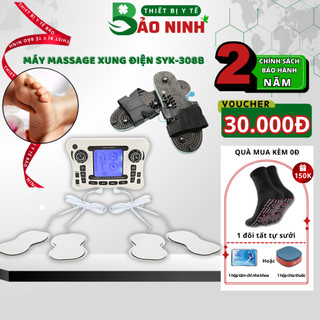 Máy massage xung điện trị liệu SYK-308B, trị liệu giảm đau, phục hồi các cơ, đau thần kinh tọa, rối loạn đường tiêu hóa