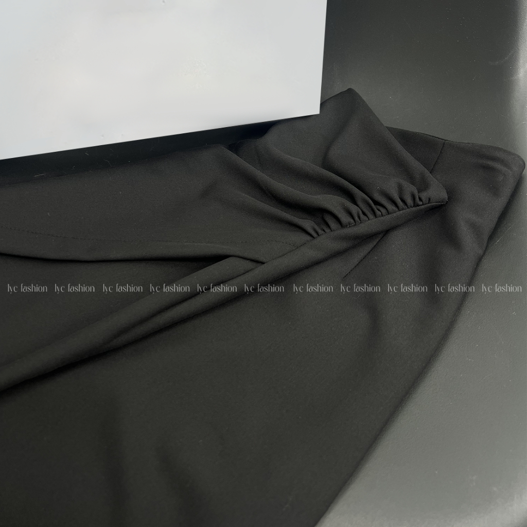 Chân Váy Midi Nhún Eo Dáng Dài