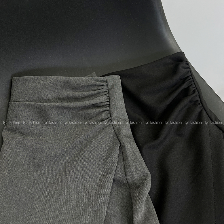 Chân Váy Midi Nhún Eo Dáng Dài