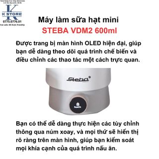 Máy làm sữa hạt STEBA  VDM2 - Hàng Đức cao cấp