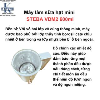 Máy làm sữa hạt STEBA  VDM2 - Hàng Đức cao cấp