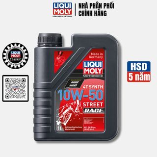 Dầu Nhớt Động Cơ Xe Máy Liqui Moly 4T Synth 10W50 Race 1L - 1502