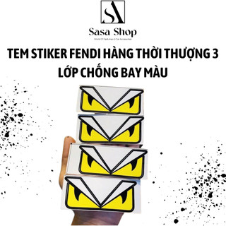 Tem stiker fendi hàng thời thượng 3 lớp chống bay màu