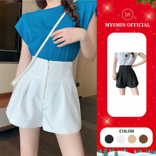  Quần short nữ cạp liền khóa cao MYSMIN TA003 