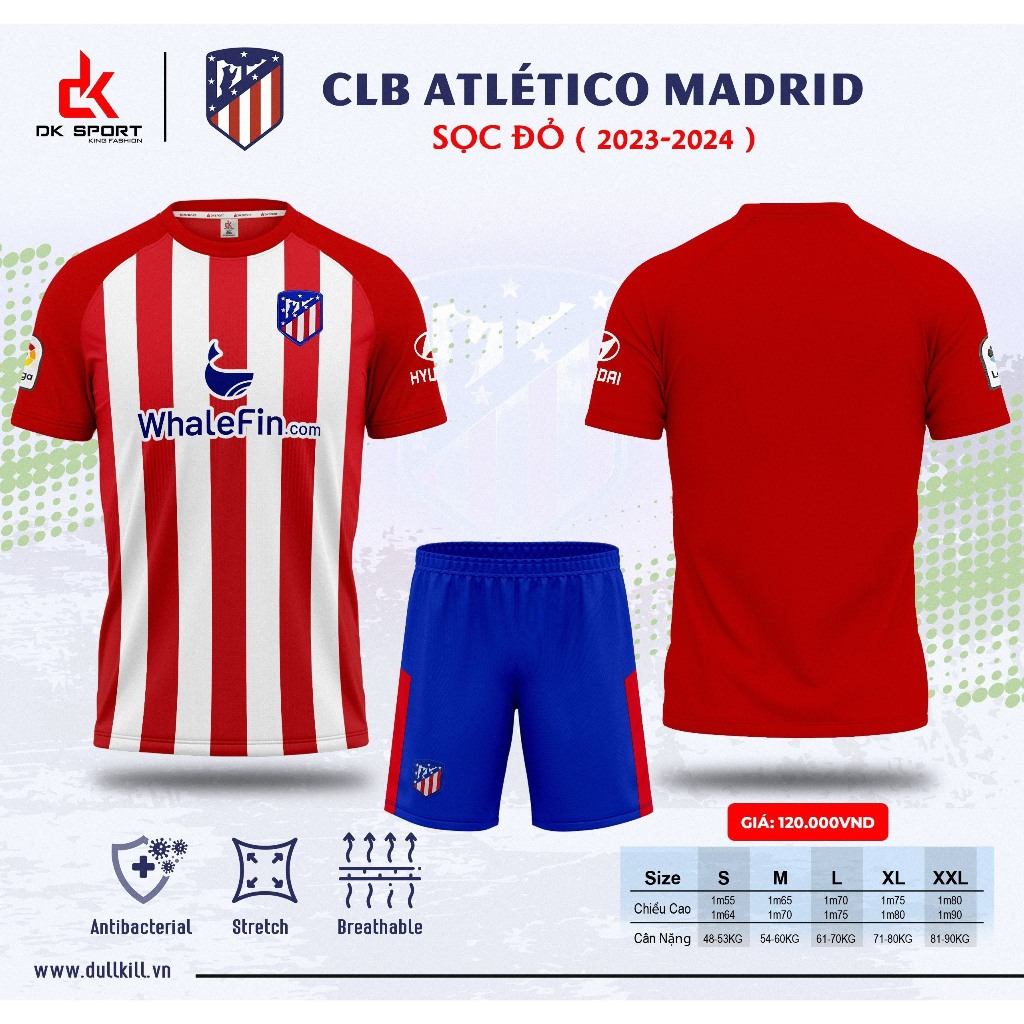 Bộ Đồ Đá Banh CLB Alettico