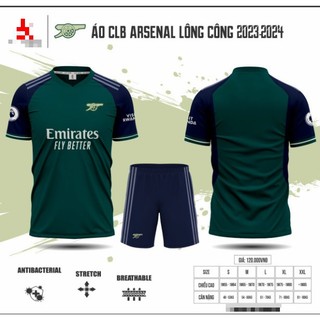 Bộ đồ đá banh CLB Arsenal màu XANH ĐEN