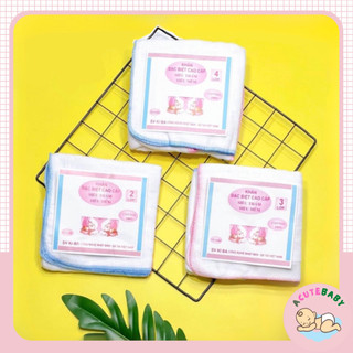 Khăn sữa cho bé sơ sinh Kiba, Phú Đô cotton loại 2 lớp hoặc 3 lớp hoặc 4 lớp (10 cái) (MỚI)