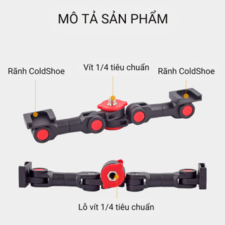Giá đỡ đèn, micro mở rộng CG-1 phụ kiện quay vlog