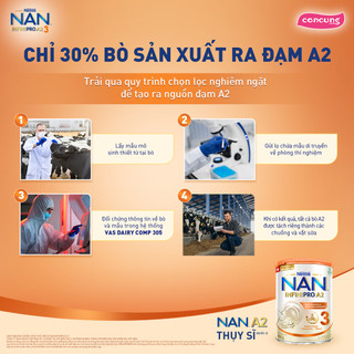 Sữa bột NAN Infini Pro A2 số 1,2,3 (800g)