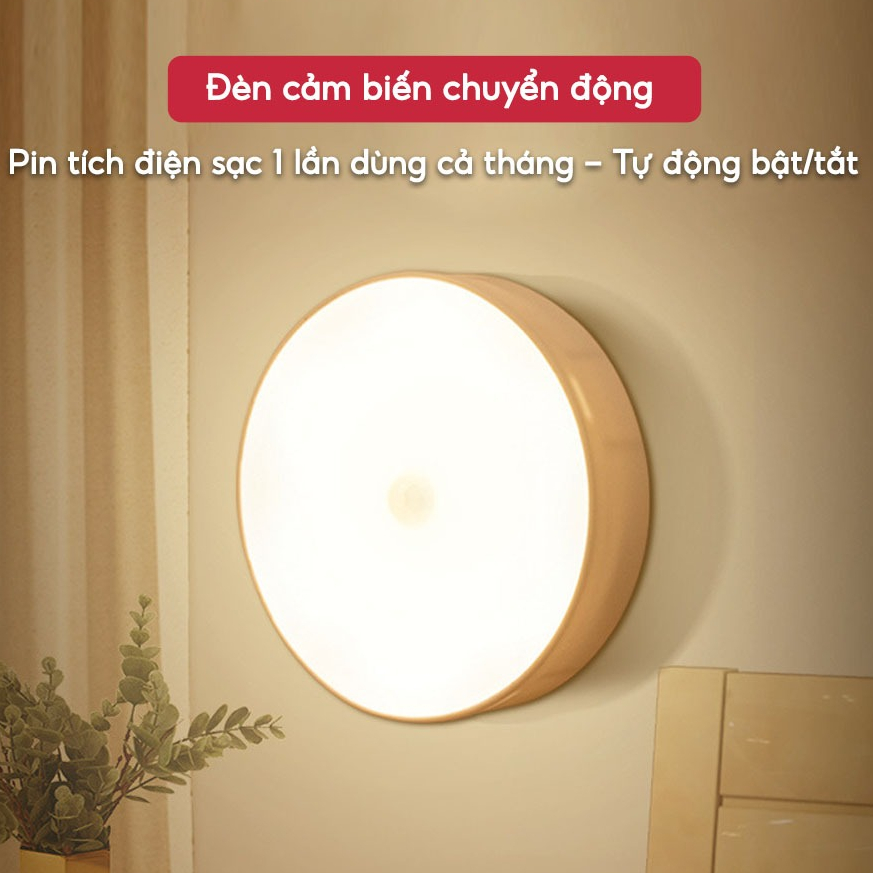 Đèn LED (A5) cảm ứng trong đêm gắn Tường Cầu Thang Tủ Quần Áo Thông Minh Sạc cao cấp