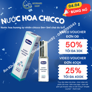 Nước hoa Chicco bản mini 5ml cho bé từ 0m+ date 3/2026