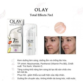 Kem dưỡng da chống lão hóa Olay Total Effects 7 In 1 Moisturiser Nourish & Protect 50ml