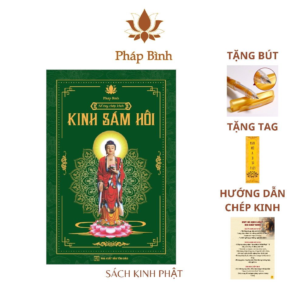 Vở Chép Kinh Sám Hối giấy giầy rõ nét [Chữ In Mờ][Tặng bút]