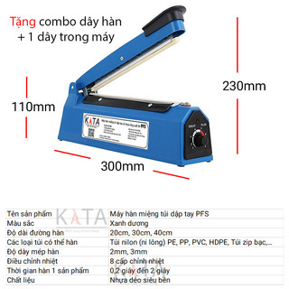 Máy hàn miệng túi nilon túi zip dập tay bảo quản thực phẩm, bọc sản phẩm, cắt màng co