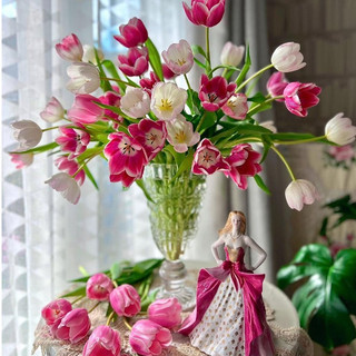 Bình thủy tinh dáng ly cúp, lọ hoa thủy tinh decor trang trí nhà cửa, cắm hoa siêu đẹp cao 30cm