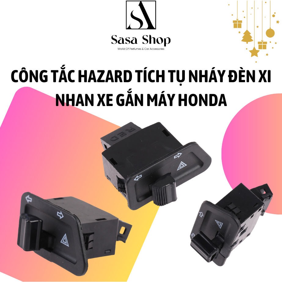 Công tắc Hazard tích tụ Nháy đèn xi nhan xe gắn máy Honda Wave/vison/Ab/lead/winer