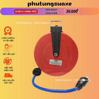 Cuộn dây hơi tự rút Top HR-702A 8mmx12mmx9m Chính Hãng phutungsuaxe