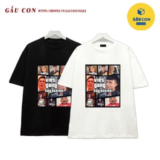 HOT Áo Thun Việt gang Nam Nữ Tay Lỡ Form Rộng Oversize