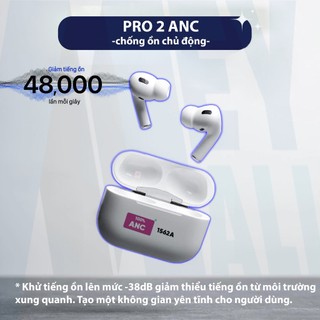 Tai nghe Pro2 ANC hàng xáchtay Nhật cao cấp chống ồn chủ động cho mọi dòng máy - Tặng ốp cute- Bảo hành 1 năm - MeyMall.