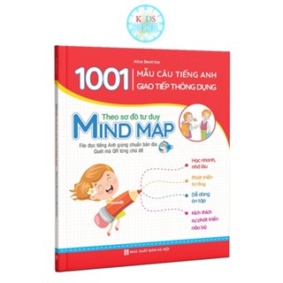 Sách 1001 Mẫu Câu Tiếng Anh Giao Tiếp Thông Dụng - Sơ Đồ Tư Duy Mind Map Cho Bé Kèm File Nghe Âm Thanh