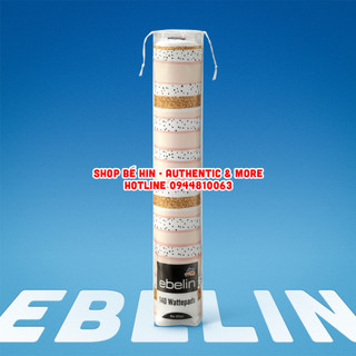 Bông tẩy trang Ebelin Đức, 140 miếng, 100% Cotton rất mềm, dai và không bị vụn bông