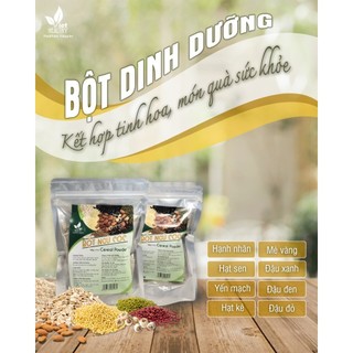 Bột dinh dưỡng Viet Healthy 500gr - Bột ngũ cốc VietHealthy- Thành Phần: Hạnh nhân, Hạt sen, Yến mạch, Hạt kê, Mè vàng..