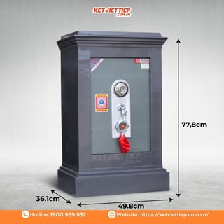 [HÀNG CHÍNH HÃNG] Két Việt Tiệp Khóa Cơ Chốt Đúc Đặc KVT65KC